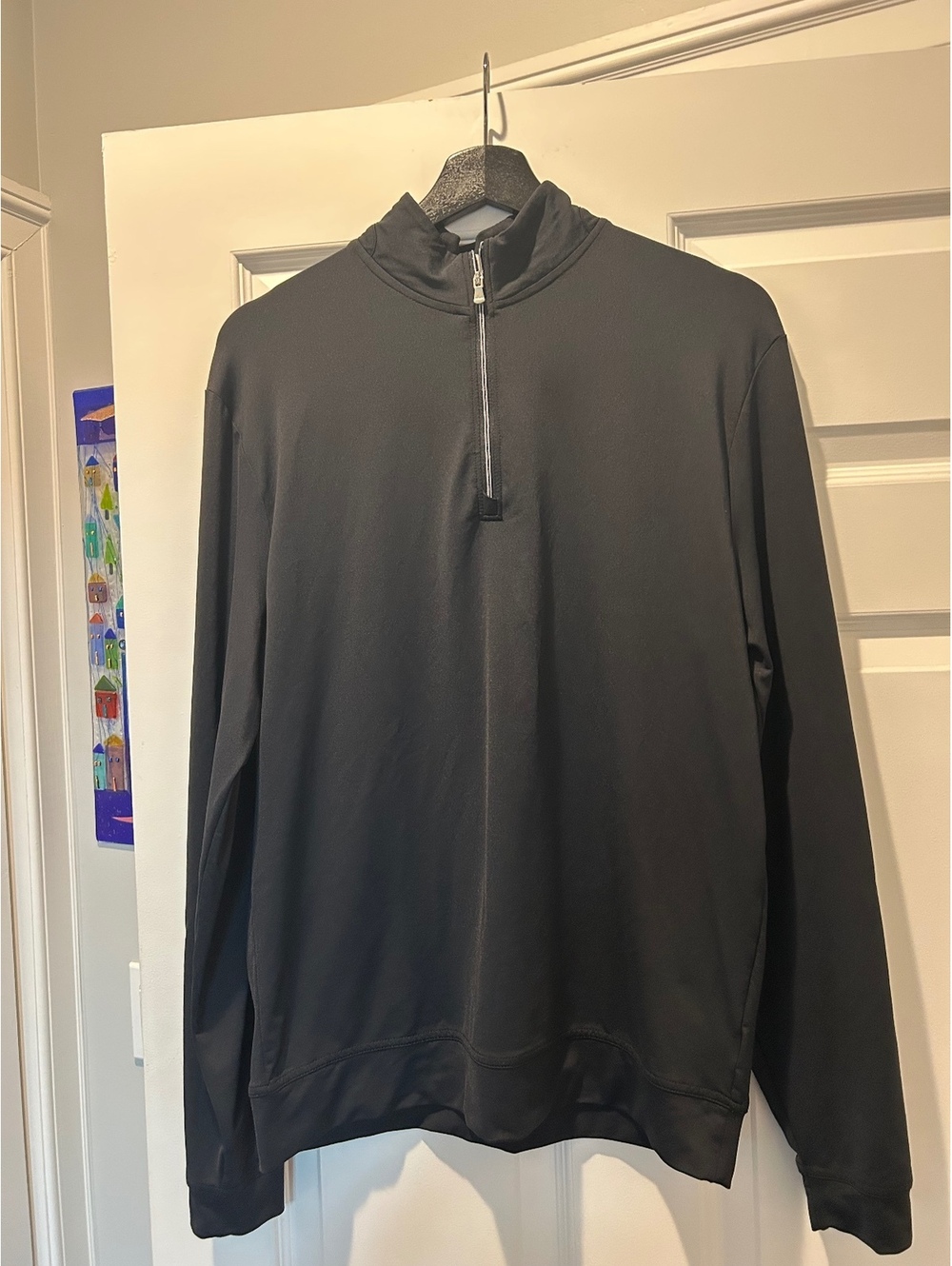 Johnnie-O Performance Men's Black 1/4 Zip Pullover Small